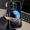 Phone Case for iPhone 17 Air 16E 15 16 Pro Max Earth Stars Space Universe Cover 14 Plus 13 12 Mini Soft Shell Silicone Fundas