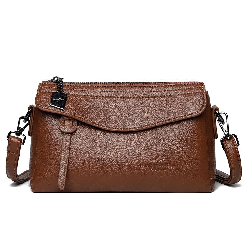Женская Сумка Плечевая Сумка Crossbody Мамина Сумка из Искусственной Кожи коричневый