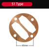 Air Compressor Cylinder Head Base Valve Plate Gaskets Washers Copper Pad 47/51/65/95 Type Air Compressors Accessories