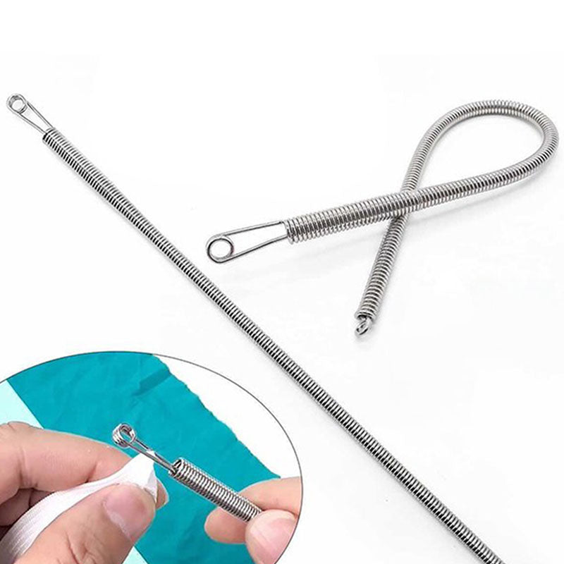 Multi-Function Foldable Spring Drawstring Threader Tool – Easy to Use, Portable & for Cords, Wires & Laces, Drawstring Repair