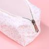 1Pcs Large Capacity Pencil Pouch Pink Small Floral Pencil Case Handheld Pen Bag Cosmetic Portable Gift For Office School Teen
