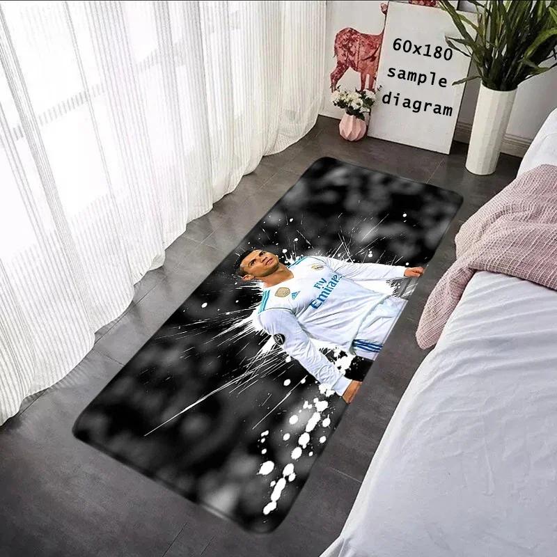 Foot Carpets CR7 Living Room Rug Cristiano Ronaldo Entrance Doormat Bathroom Rug Floor Mat Carpet Anti Slip Home Kitchen Hallway