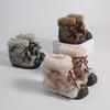 Autumn and Winter Show Feet, Small Women, High Value, Fashionable, Warm and Cold-resistant Thick-soled Snow Boots Tide