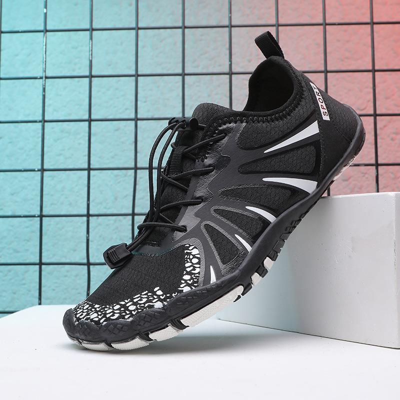 Outdoor large size new outdoor beach shoes wading sports summer mesh men's and women's hiking five-finger creek shoes
