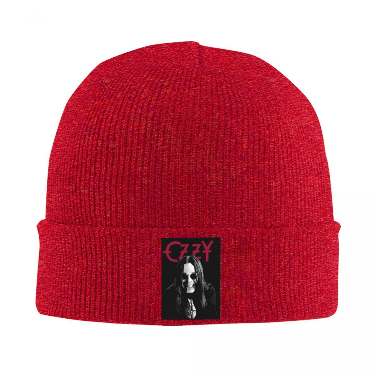 Ozzy Osbourne Merch Warm Knitted Cap Hip Hop Bonnet Hat Autumn Winter Outdoor Beanies Hats for Unisex Adult One Size