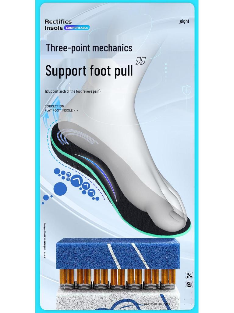 Orthotic Insoles for Flat Feet - Shock Absorption & Arch Support
