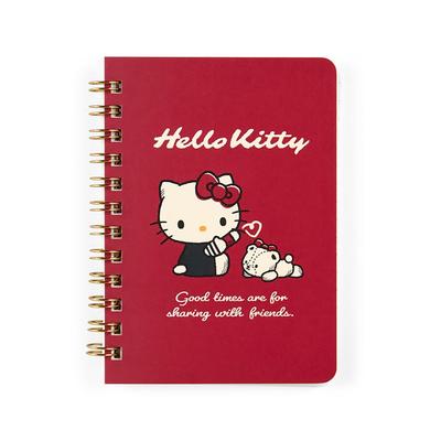 Sanrio Hello Kitty Caderno de Argola B7 x 10 x Personagem 091529, 12,8 x 1,5 cm, Design,