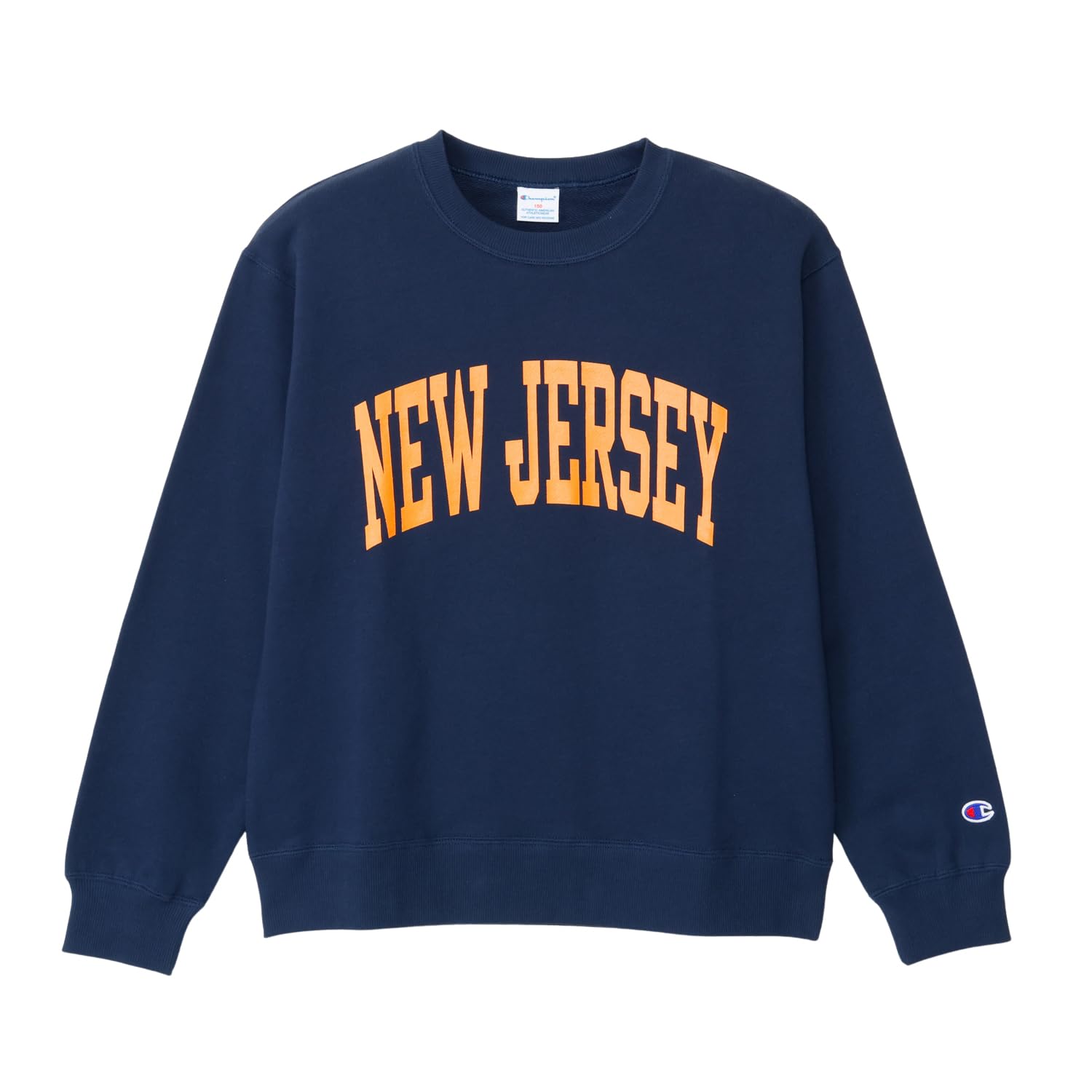 

Champion Лонгслив с графическим принтом для экипажа, Лонгслив, Темно-синий x Оранжевый, Детский, Горловина, 100% хлопок, Футболка, CKSY010Z,