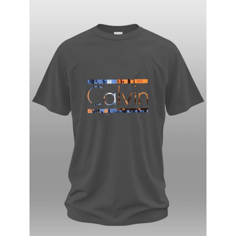 Farbverlauf Cavell Letter Print Herren T-Shirt Sommer Freizeit Sport Herren Top Mode Atmungsaktiv Outdoor Kurzarm T-Shirt