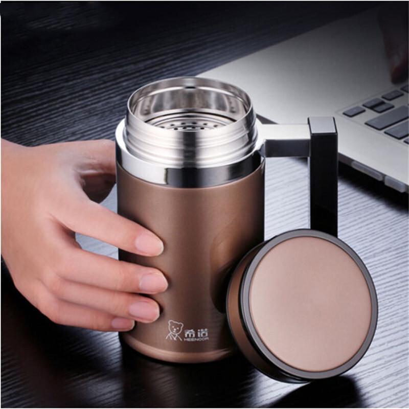 HEENOOR XN-7621 480ml Business Stainless Steel Insulated Mug