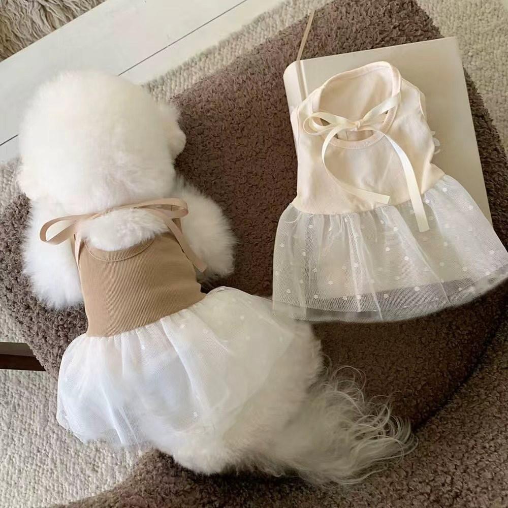 Lace Dog Dress Thin Mesh Mesh Skirt Fashion Dog Clothes  Dog Accessories