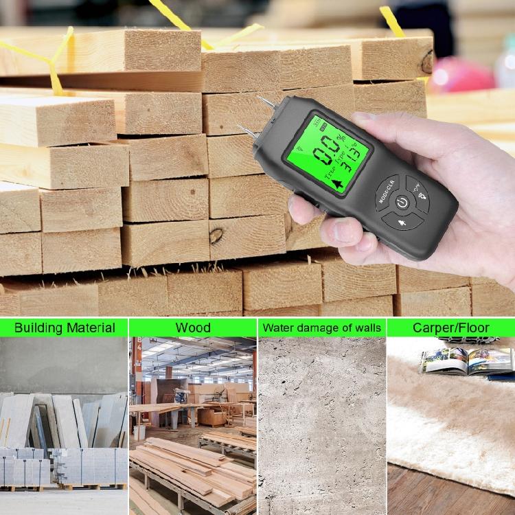 Wood Humidity Detector with LCD Display for Homeowners Professionals Lightweight