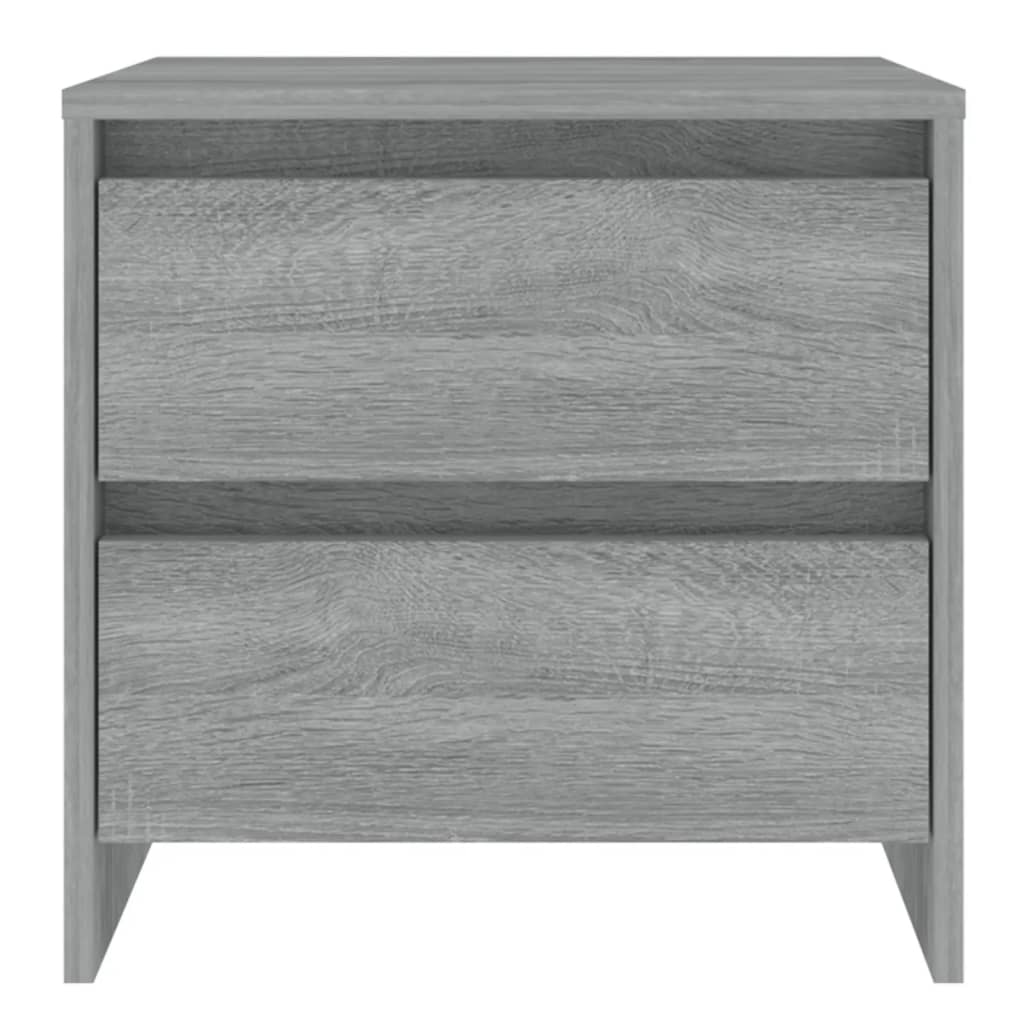 Nightstands 2 pcs Grey Sonoma 45 x 34.5 x 44.5 cm Particleboard