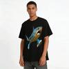 Funny Shark Wearing Sneakers Graphic Tee Unisex Casual Top Pure Cotton T-shirt