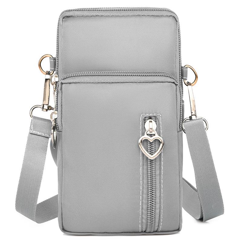 Women's Crossbody Phone Bag - 2023 Korean Canvas Shoulder Bag, Casual Small Square Wristlet & Neck Pouch