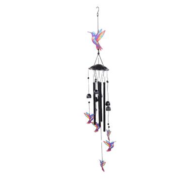 Carillons à vent en métal en forme d'oiseau de 36 pouces Carillons à vent décoratifs élégants en aluminium pour jardin extérieur Colorés