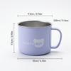 Kawaii 330ml 316 Stainless Steel Coffee Mug with Lid Anti-scald Cute Tea Cups for Kids Women Portable Drinkware Dishwasher Safe