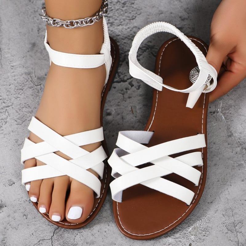 Large size flat-soled sandals for women's summer new flat-soled sandals for women