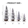 Christmas Tree Ornaments Small Decorative Snow Pine Tree with Base Party Supplies for Home Holiday Desktop Decoration