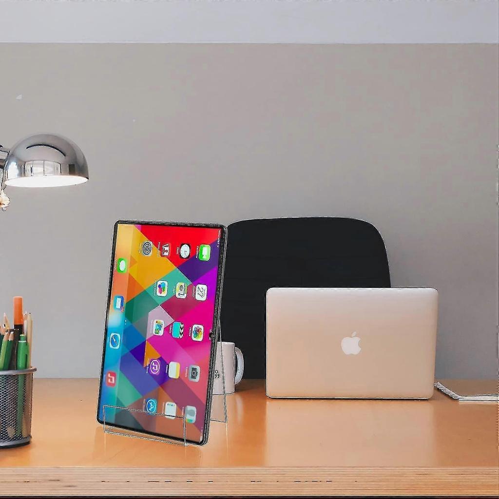 Acrylic Book Stand, Acrylic Book Display Stand With Ledge, Clear Easel Stand For Display, Clear Acrylic Holder For Displaying Picture Music Sheets - P