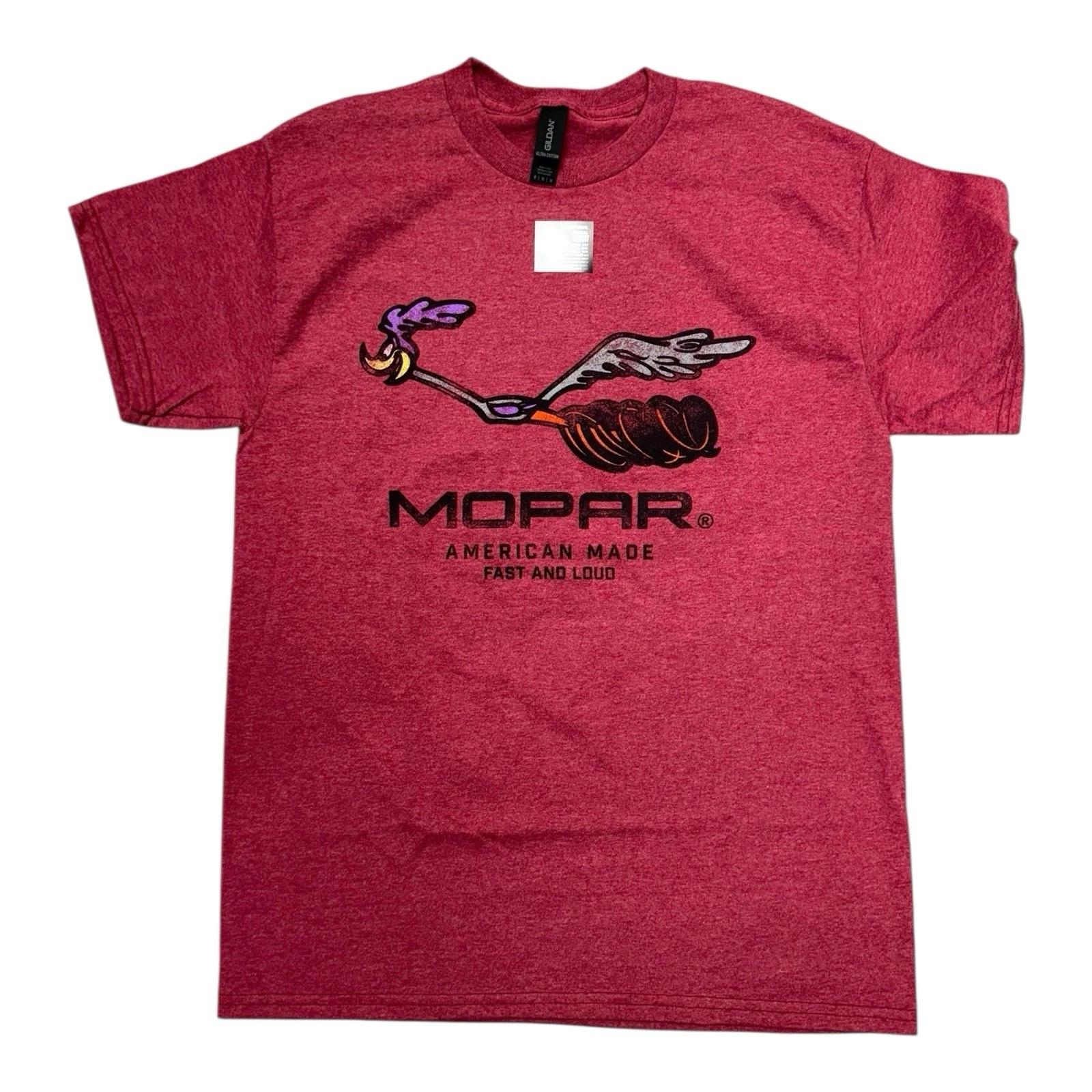 Heather Red MOPAR Plymouth Road Runner American Made Fast And Loud T-Shirt 2XL