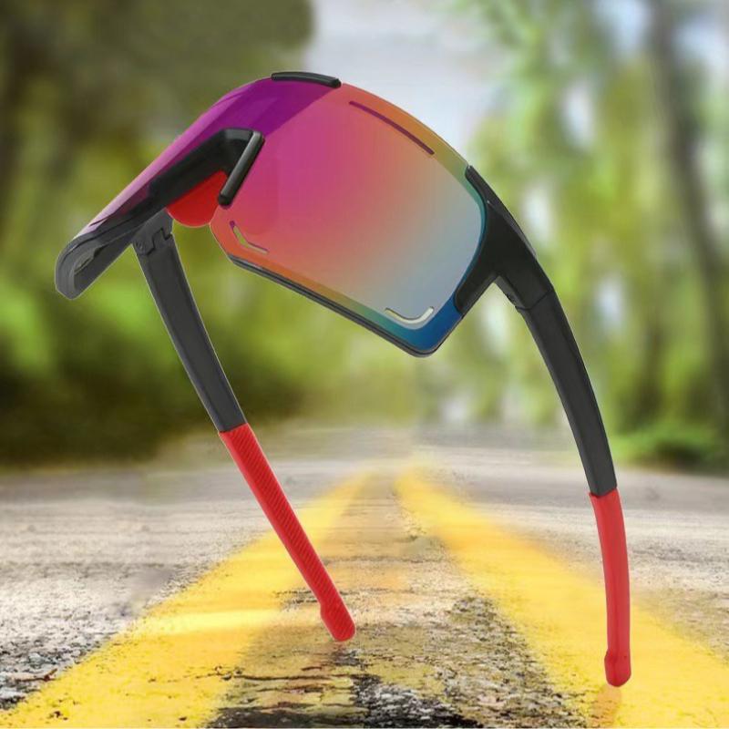 New Bicycle Sunglasses UV Protective Windshield Glass Men's and Women's Wear Lenses Road Cycling Sports Glasses Outdoor Glasses