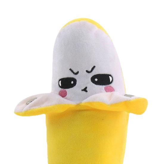 Interactive Musical Plush Toy, Banana Strawberry Sensory Stuffed Animal, Dual Mode Sound Toy for Kids, Battery Operated Christmas Birthday Gifts