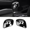 1 Pair Car Gear Shift Knob Head Emblem Sticker for Volkswagen VW Rline GTI Polo CC Golf Bora Tiguan Passat Scirocco Accessories ol.056