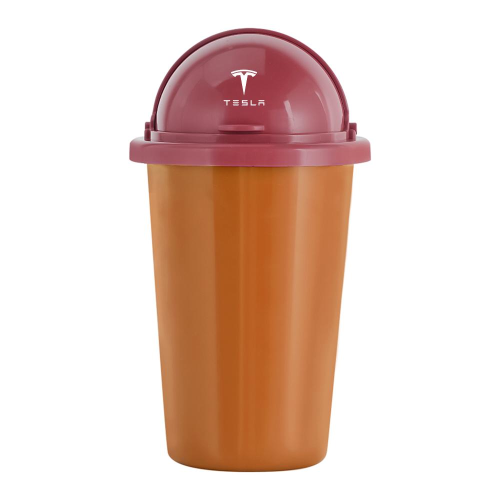 Car Trash Can Side Door Seat Back Hanging Trash Storage Bin For Tesla Model 3 Cybertruck Coil Model S X Model Y Roadster SpaceX