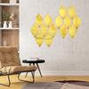 3D Stickers Wall Decal Background Wall 12PCS Gold Home Decor Self-adhesive Silver Waterproof DIY Home Wall Stickers