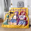 Galactic Fashion Heroes Blanket Durable Comfort Suitable for Office Seaside Bedding All-Season Use Digital Print