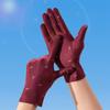 Women Spandex Wedding Outdoor Sports Gloves Driving Gloves Sun Protection Mittens Bow Pattern