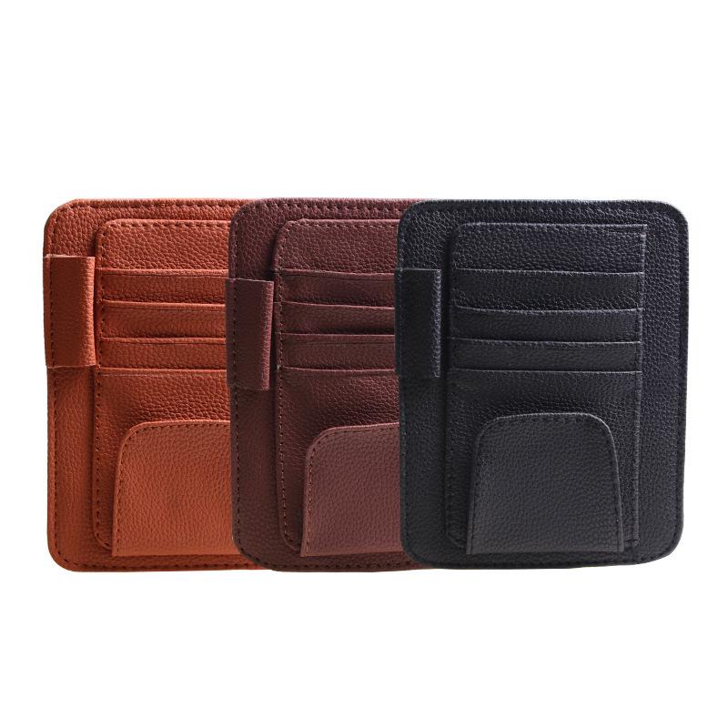Car Sun Visor Glasses & Card Holder Clip R-7260
