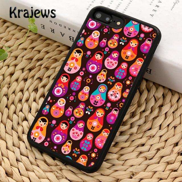 Krajews Russian Matryoshka Dolls Soft Phone Case Cover For iPhone 17 Air 16 15 14 plus 11 12 13 pro max coque Fundas