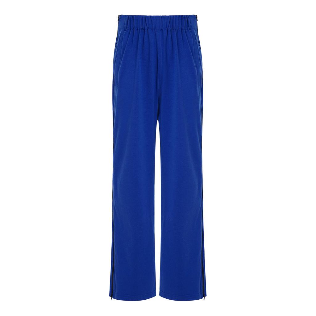 Pantaloni unisex per bambini con bisogni speciali, con elastico in vita, doppie cerniere laterali e tasche.