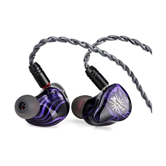 Linsoul Kiwi Ears Quartet 2DD+2BA Hybrid Wired HiFi Earphones Ergonomically Designed Recable 3.5mm Stereo Plug 0.78mm 2pin Connector Balanced Sound