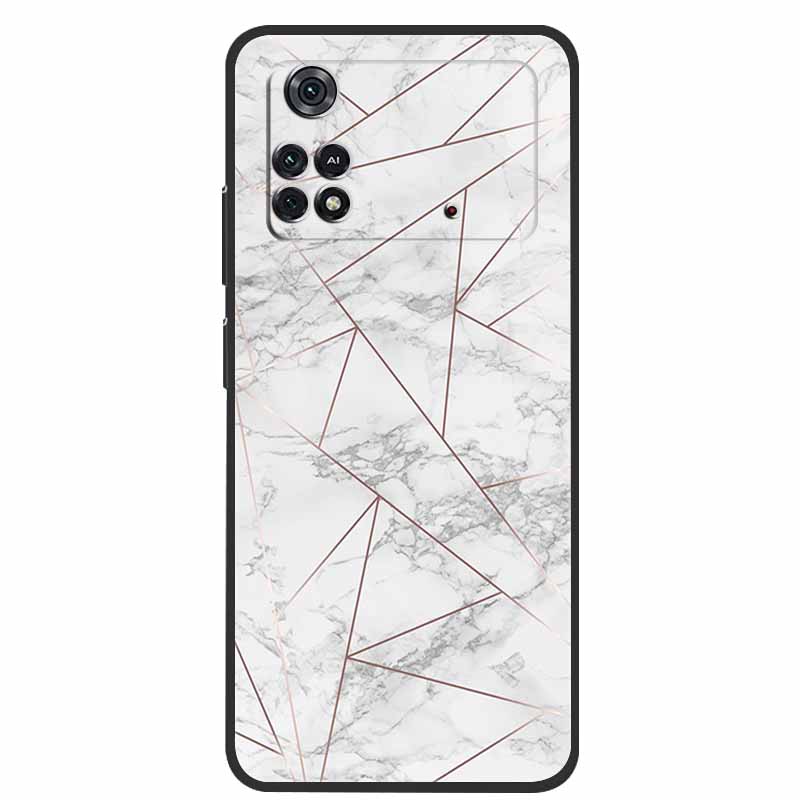 For Poco X4 Pro 5G Case Poco M4 Pro 2022 Marble Silicone TPU Back Cover for Xiaomi Poco M4 Pro 4G Phone Case Poco X4 Pro 5G Capa