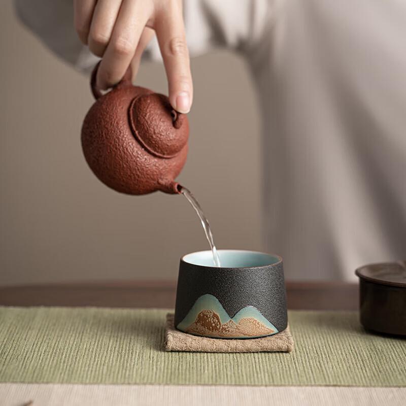 Chinese Style Hand-Painted Ceramic Master Teacup