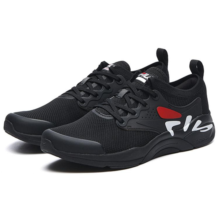Fila Athletics Mind 4 EVO Fabric Comfortable Versatile Shock Absorption Durable Low-Top Training Shoes Men Sneaker Black A12M212105FBA