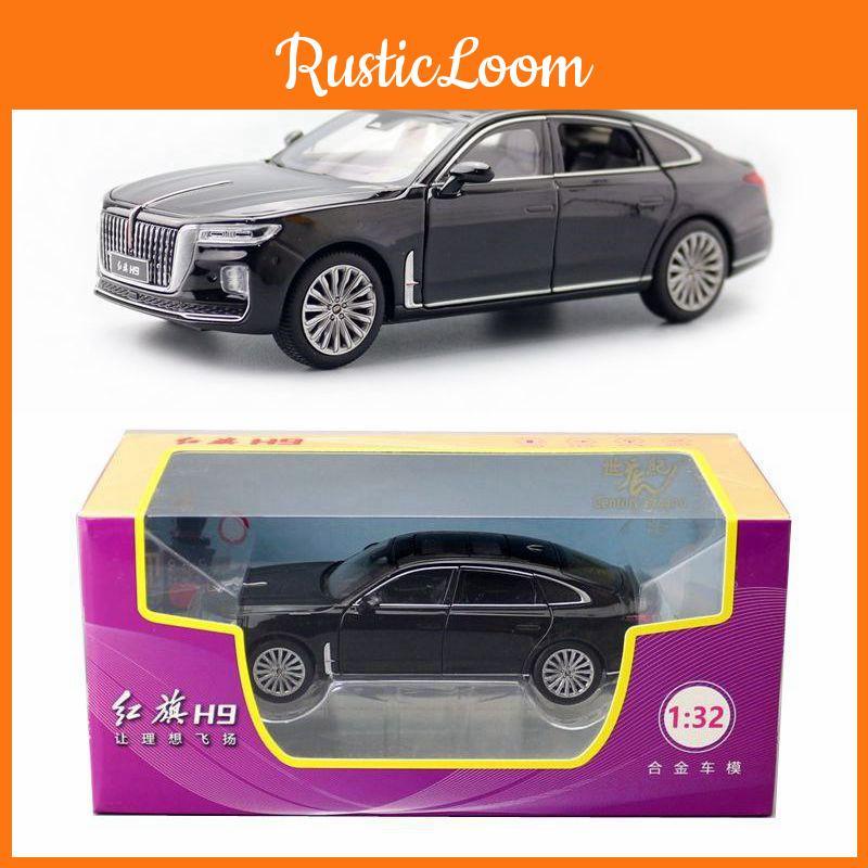 Hong Alloy Simulation Qi Luxury Sedan Model Toy With Sound And Light Functions