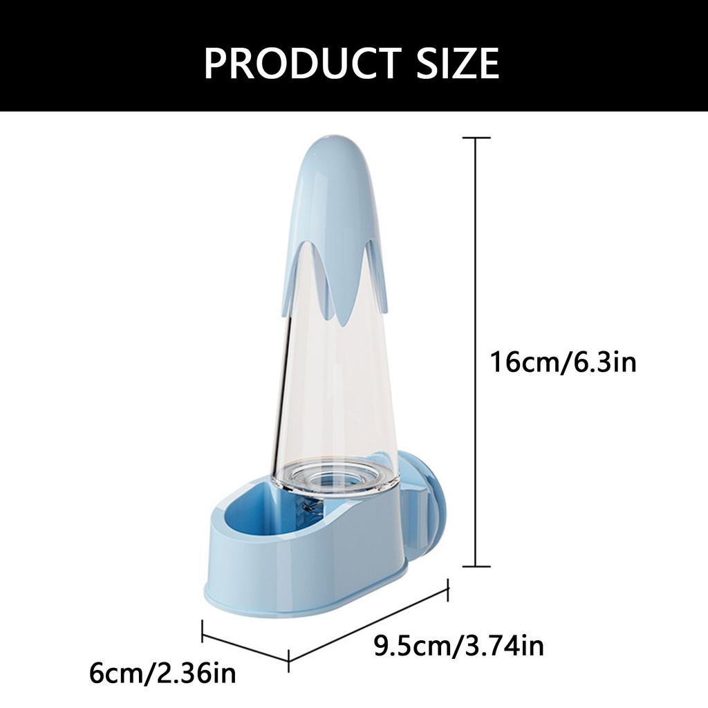 Clear Plastic Bird Water Feeder Automatic Water Bottle for Cockatiel and Lovebird Easy To Clean Maintain for Small Pet