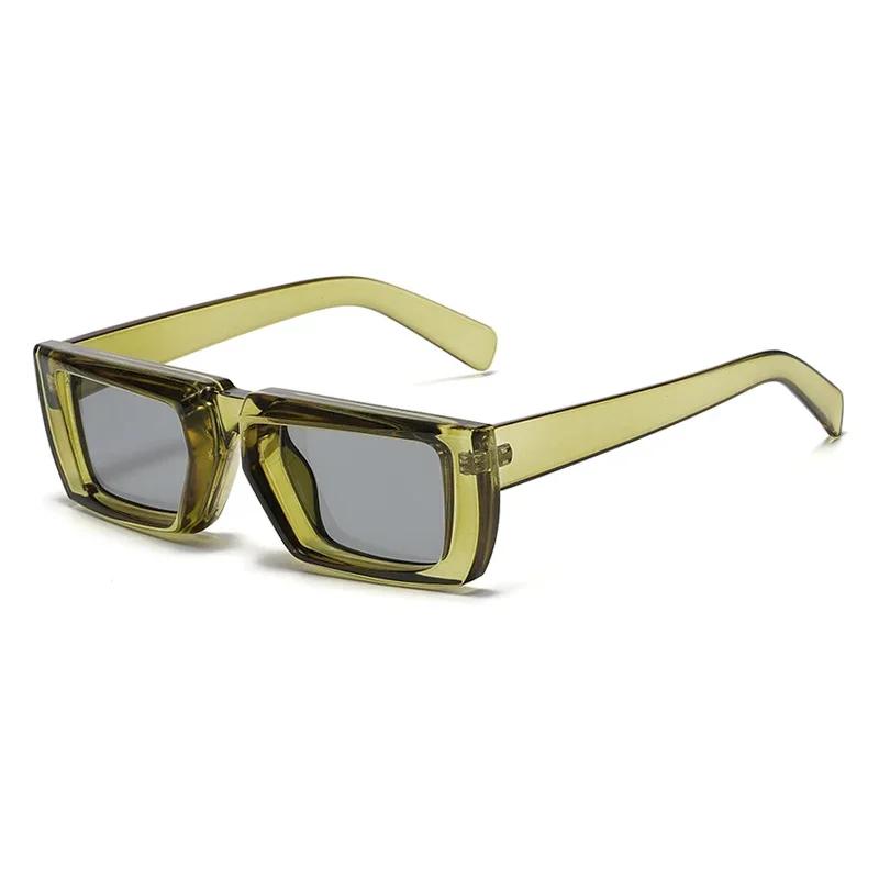 New Vintage Rectangle Sunglasses Women Punk Small Frame UV400 Shades Fashion Eyewear Square Glasses Men Trends