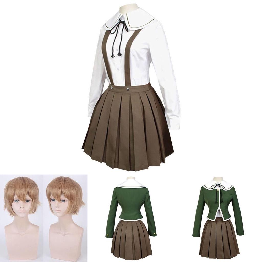 Stylish Danganronpa Chihiro Fujisaki Uniform Suit Cosplay Costume Full Set Available