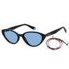 Sunglasses - Polaroid - 6109/S - Cat-eye - Black/Blue - UV Protection 3
