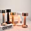 Portable Metal LED Table Lamp Table Lamp with Touch Sensor, Three Color Temperature Control Dimming, Rechargeable  Night Light