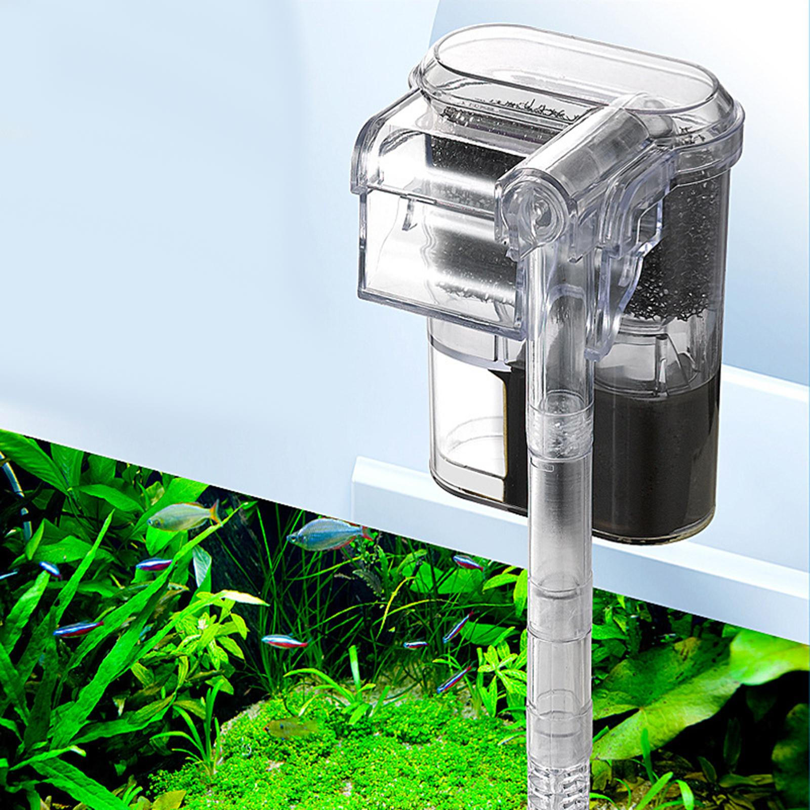 

Aquarium Hang on Filter Power Waterfall for Freshwater Saltwater Tank plug USB