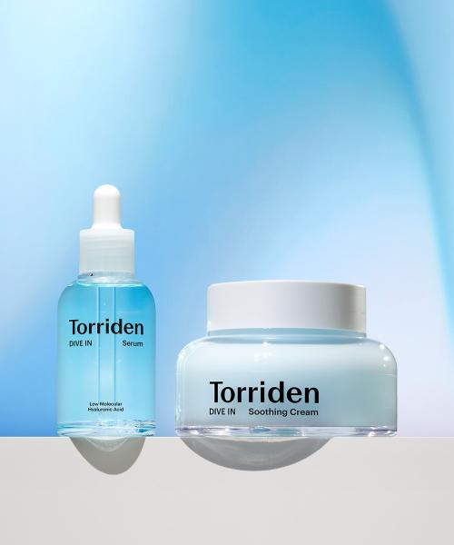 

Torriden DIVE-IN Low Molecular Hyaluronic Acid Serum 50ml + Soothing Cream 80ml Set FREE