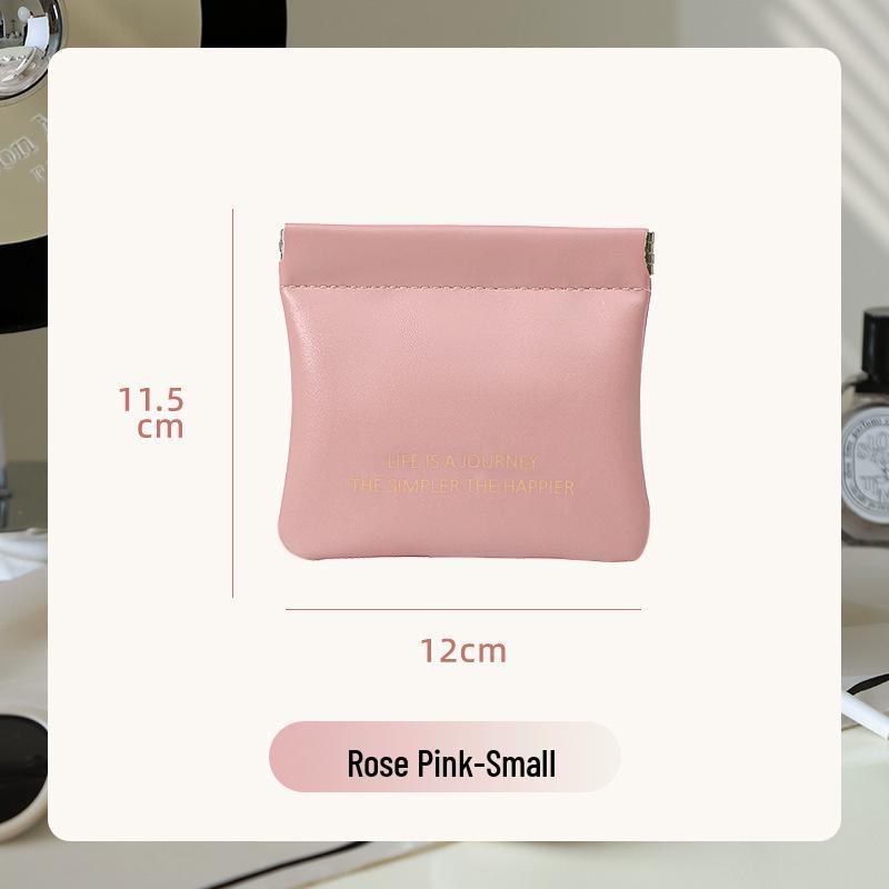 Compact Zipper Bag: Lipstick, Charger, Data Cable & Coin Holder with Automatic Closure