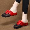 Baotou Cool Slippers Women's New Wear In Summer 2025 Flat-bottomed Versatile Mesh Breathable Women's Half Slippers