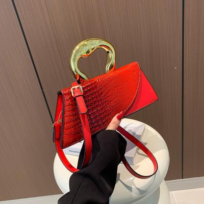 High Quality Solid PU Shoulder Bags Designer Style Bags for Women Hot Sale Trend Buckle Casual Classics Bags